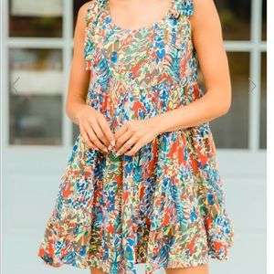 Jodifl Babydoll Floral Dress in a size Large brand new with tags.